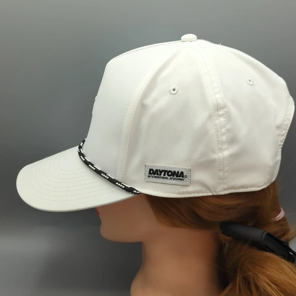 Daytona International Speedway NASCAR Hat Cap White Rope Snapback OSFM